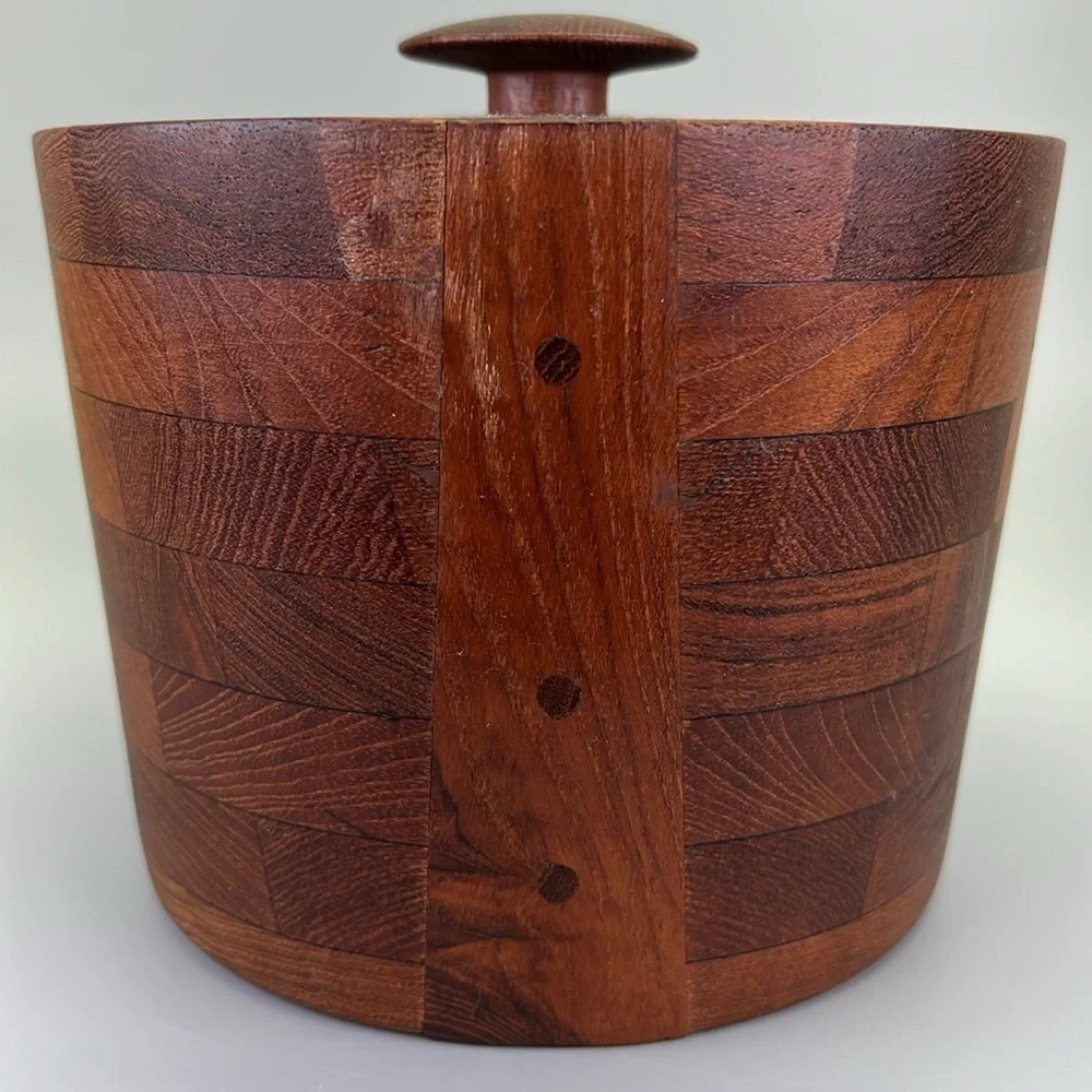 Vintage Ernest Sohn Teak Canister
